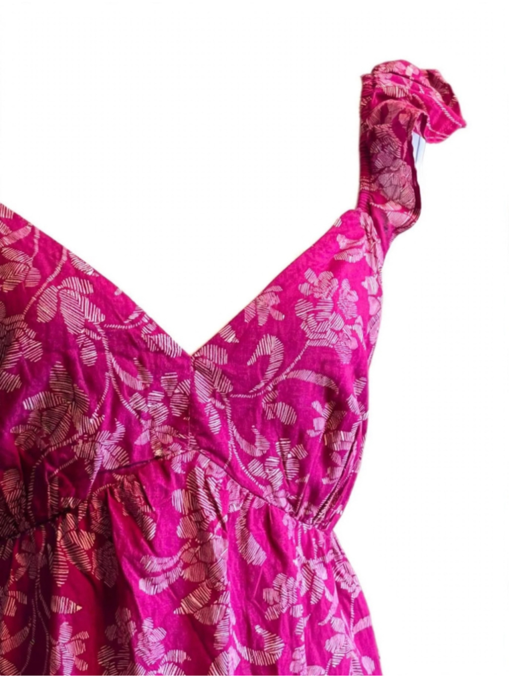 Women's Universal Thread Purple Print Ruffle Dress Size L - Picture 5 of 7